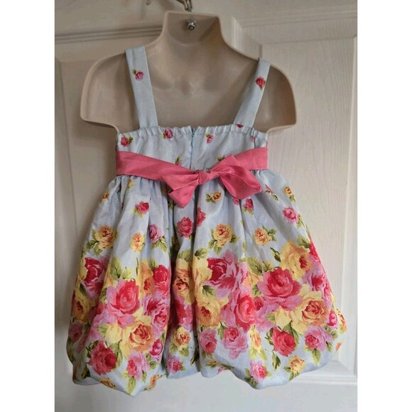American Princess Bubble Dress Size 2T Spring Flowers Easter Sunday SO Pretty! - Picture 6 of 11